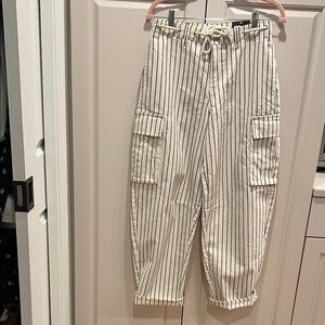 Classic Striped Cargo Pants for Men